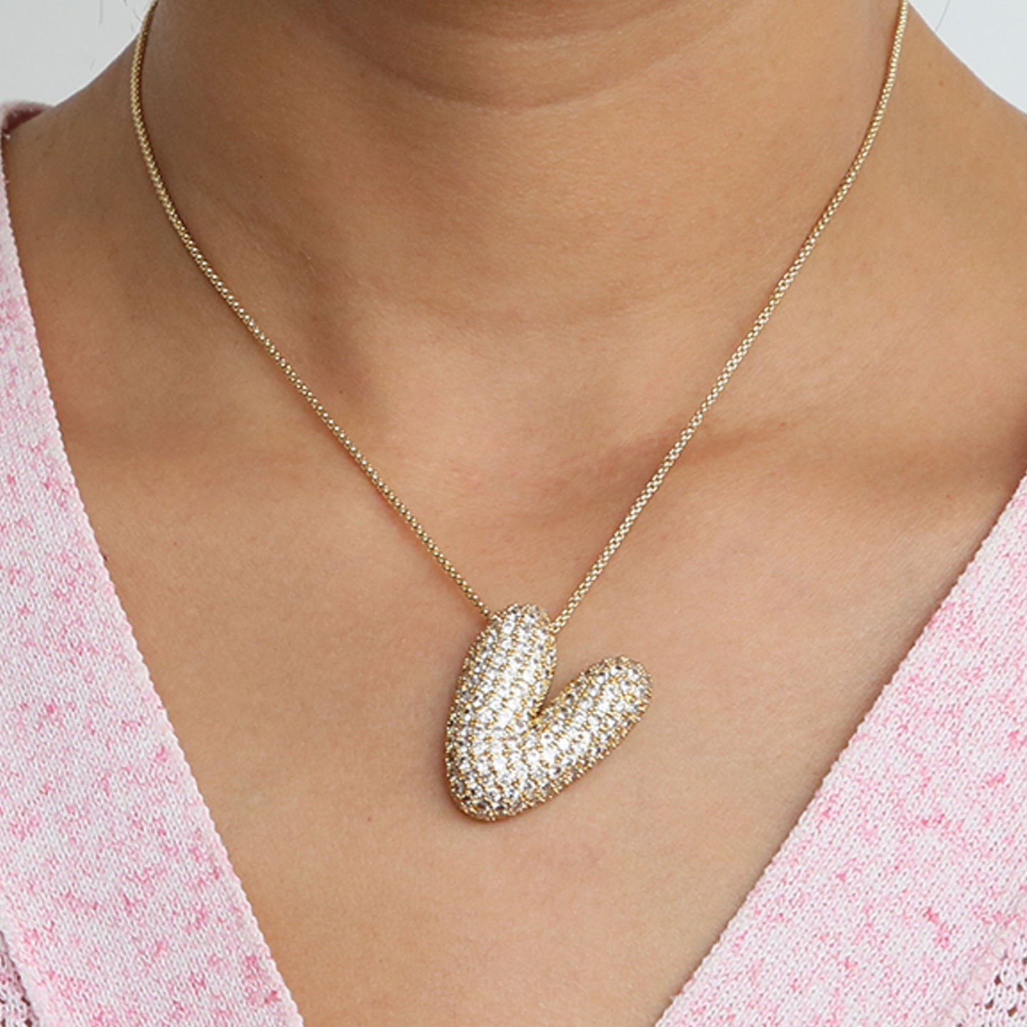Bubble Initial Necklace