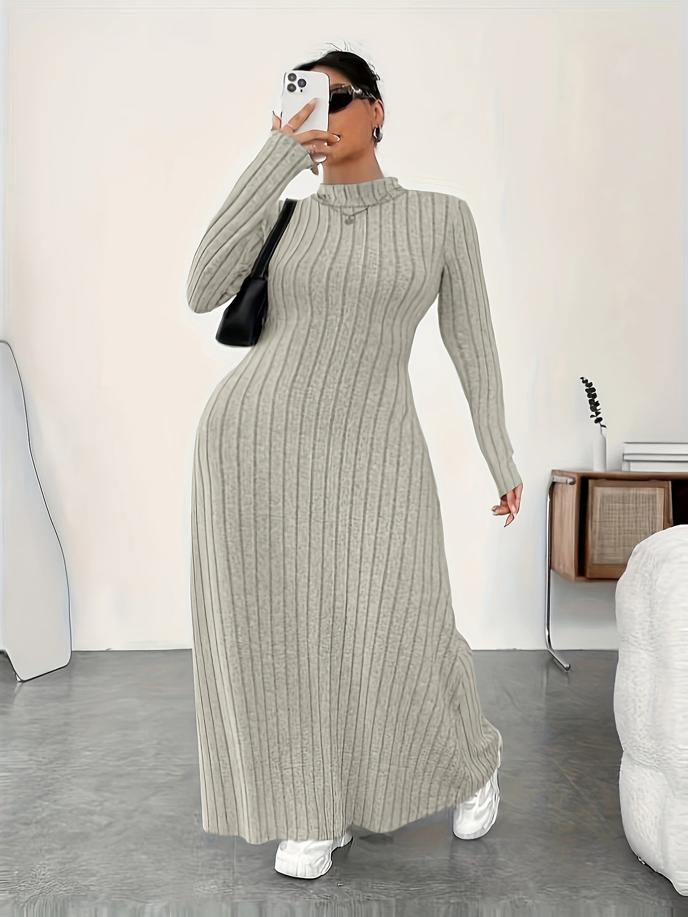 Plus Size Turtleneck Dress