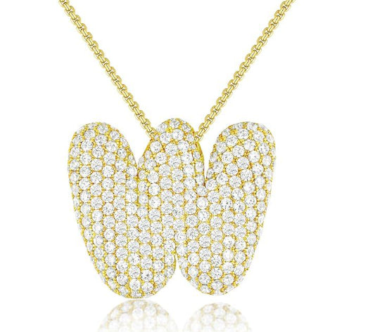 Bubble Initial Necklace
