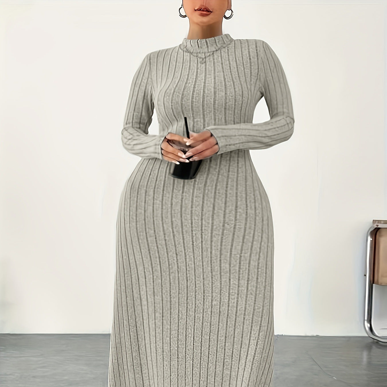 Plus Size Turtleneck Dress